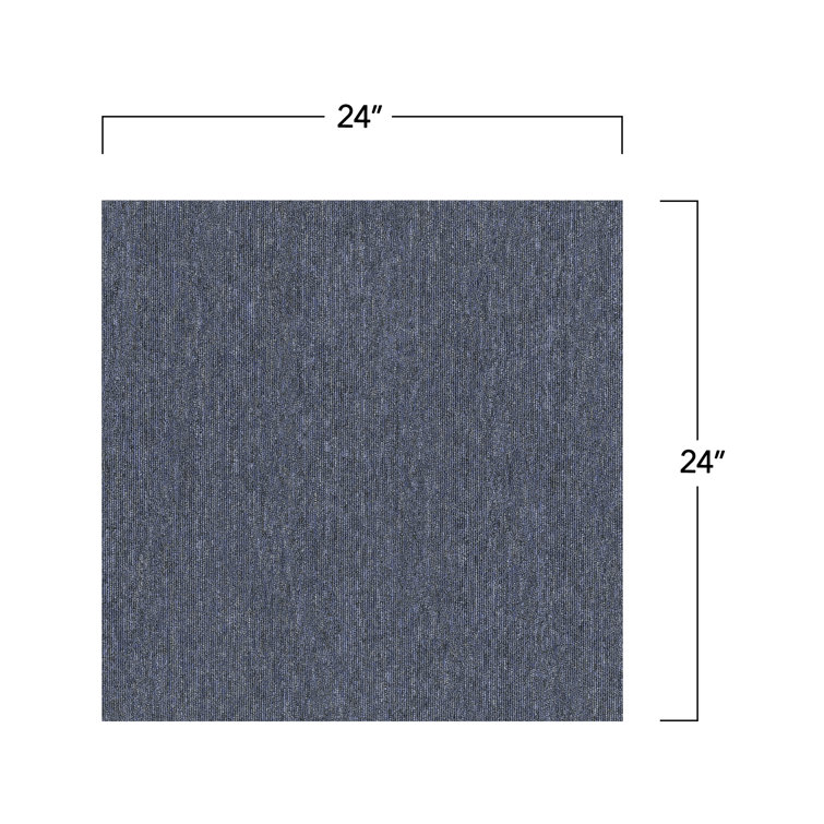 Mohawk Basics 24'' x 24'' Ocean Tide PET Fiber Carpet Tiles