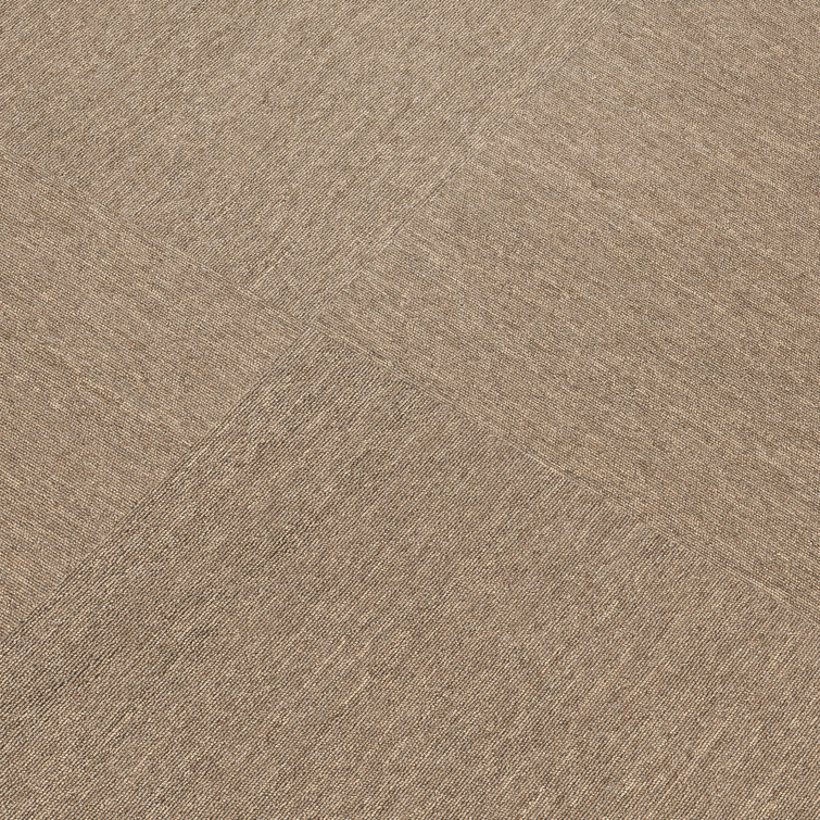 Mohawk Basics 24" x 24" Walnut PET Fiber Carpet Tiles