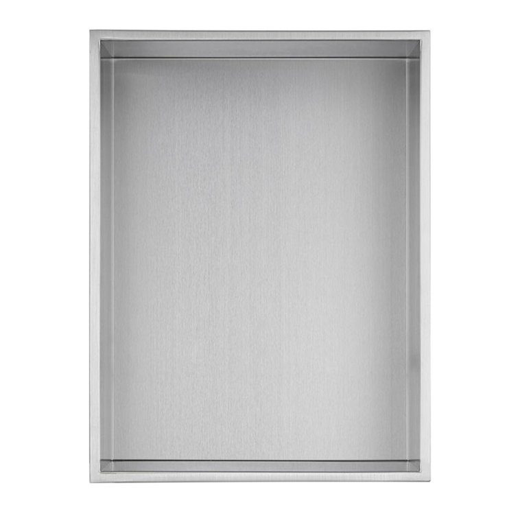 Rectangular Stainless Steel Built-In Shower Niche