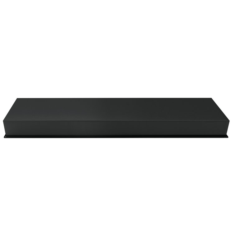 48" Matte Black Steel Recessed Shower Shelf