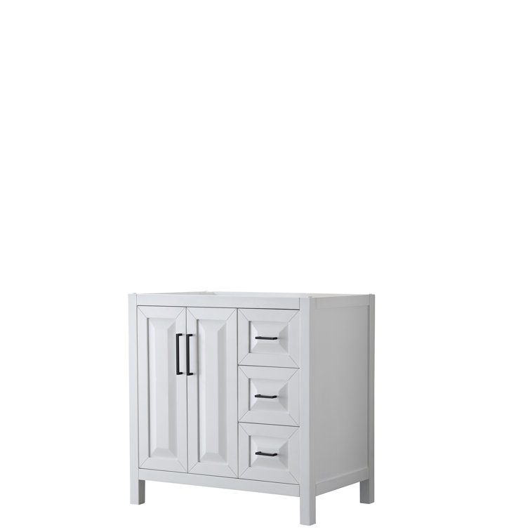Daria 35" White MDF Single Freestanding Bathroom Vanity