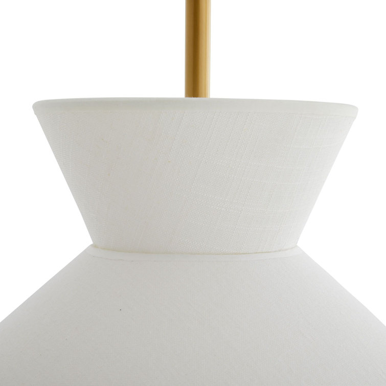 Bauhaus Inspired Antique Brass Globe Pendant with Rattan Trim