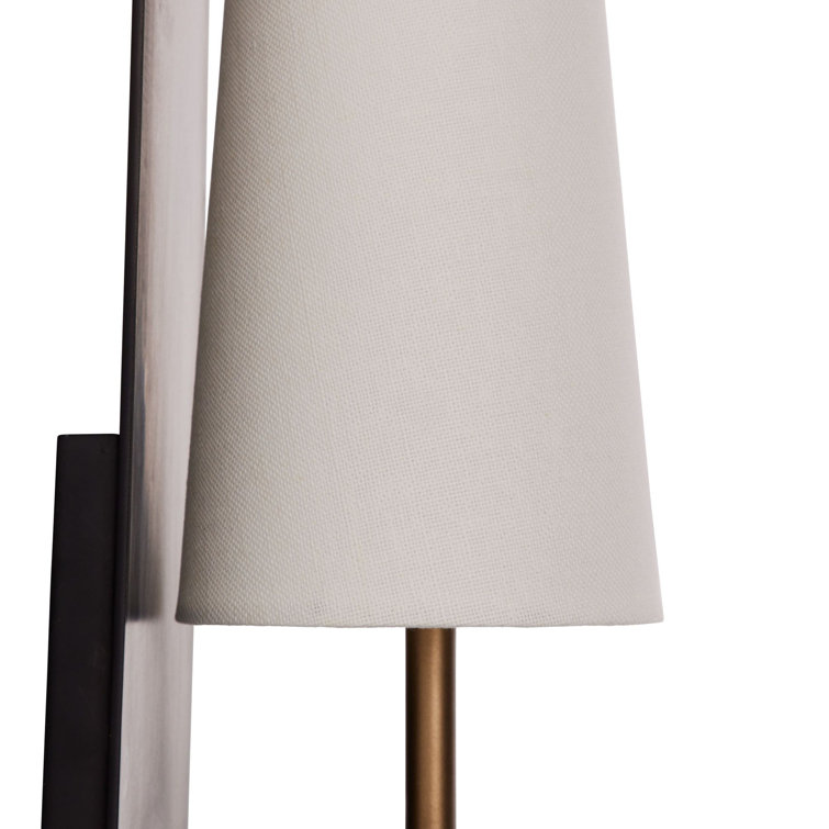 Neo 18" Blackened Iron Wallchiere with Antique Brass Collar