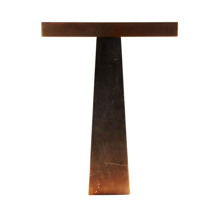 Osbert English Bronze and Black Marble LED Table Lamp