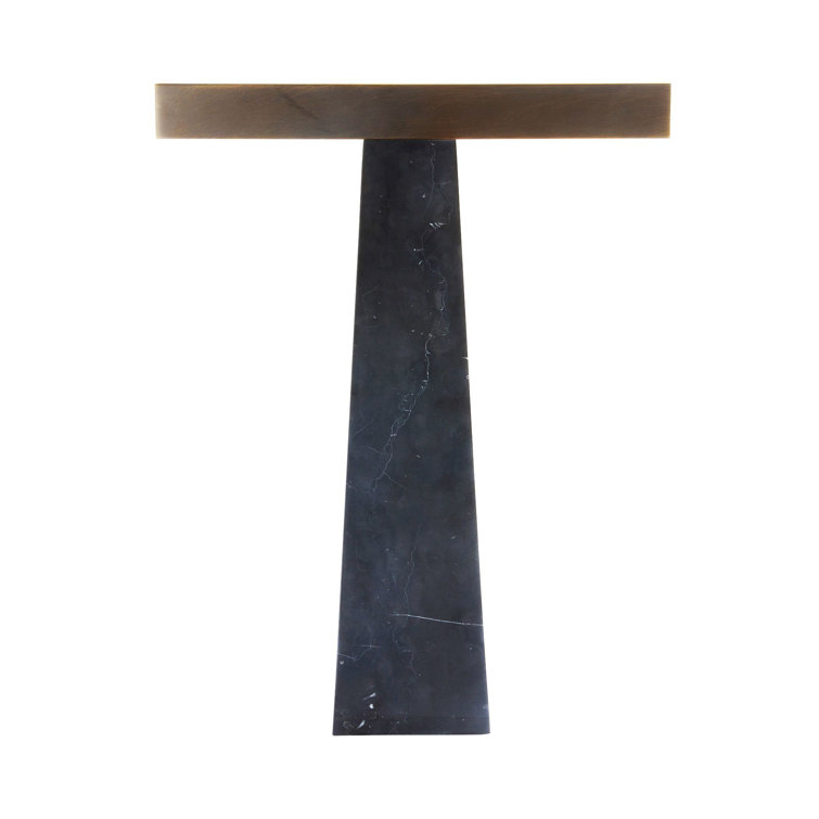 Osbert English Bronze and Black Marble LED Table Lamp