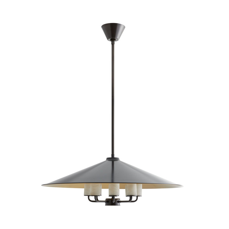 Manchester 8-Light Bronze and Glass Pendant