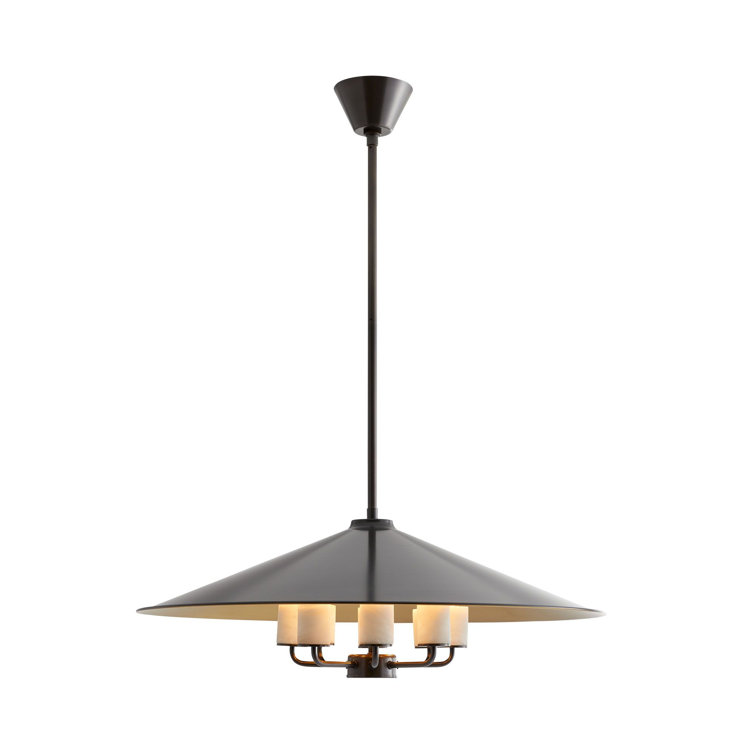 Manchester 8-Light Bronze and Glass Pendant