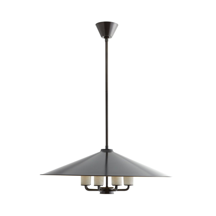 Manchester 8-Light Bronze and Glass Pendant
