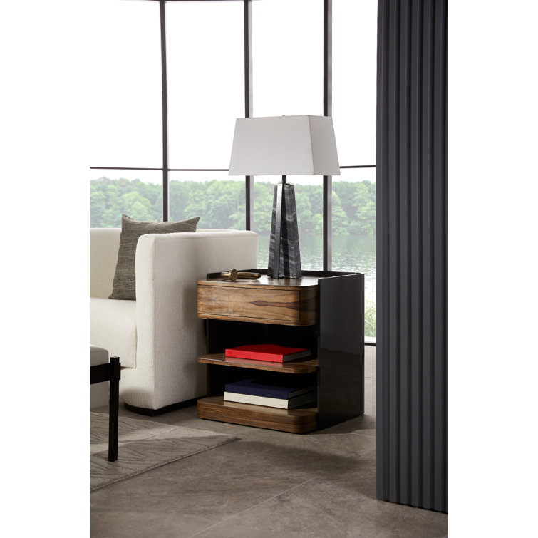 Chateau Gray Ofram Veneer Rectangular End Table with Storage