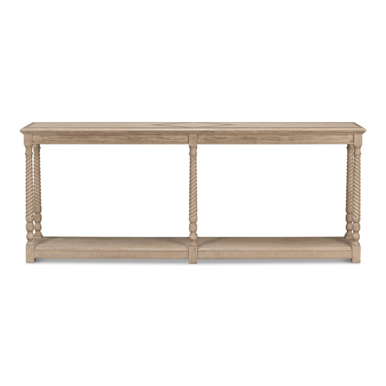 Barn Grey Pinewood Console Table with Twist Spindle Legs