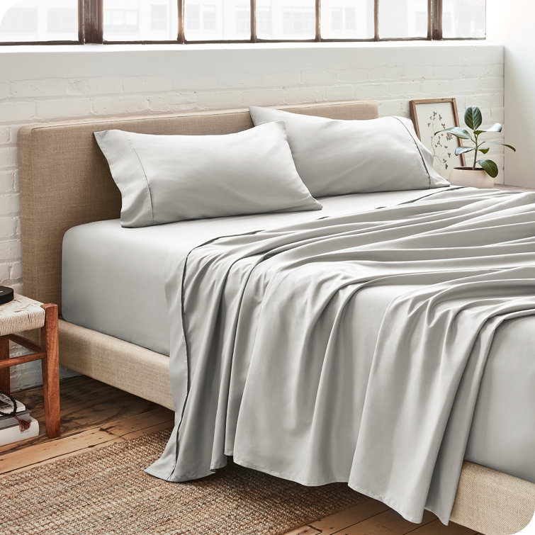 Light Gray California King Ultra-Soft Microfiber Sheet Set