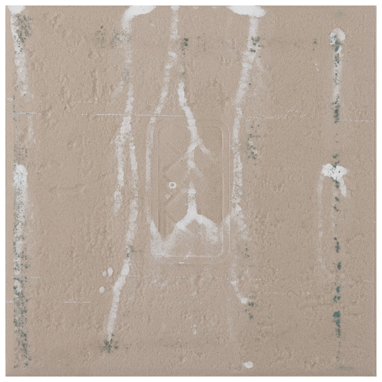 Coastal Breeze 6" x 6" Porcelain Stone Look Tile in Taupe/Green