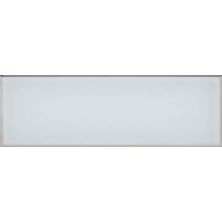 4x12 Champagne Bevel Glass Subway Wall Tile