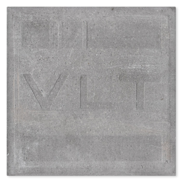 Polaris 8x8 Blue and White Cement Patterned Tile