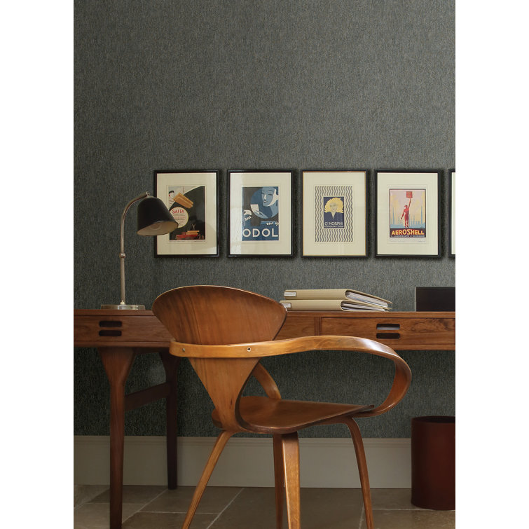 Gerard Charcoal Grey Distressed Texture Vinyl Wallpaper