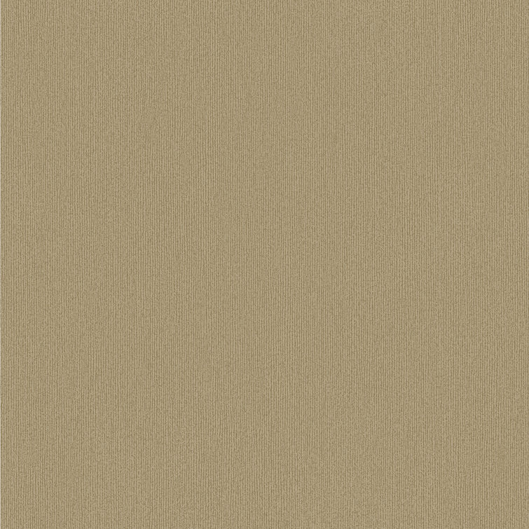 Melvin Gold Stria Vinyl Non-pasted Textured Wallpaper