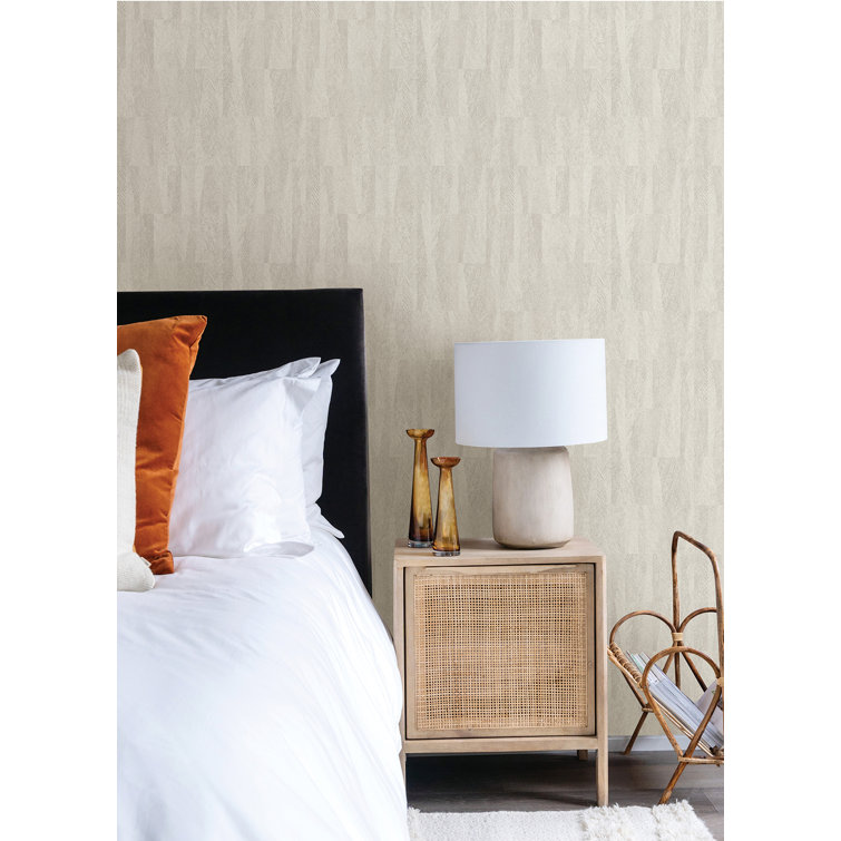 Sutton Cream Textured Geometric Non-Woven Wallpaper