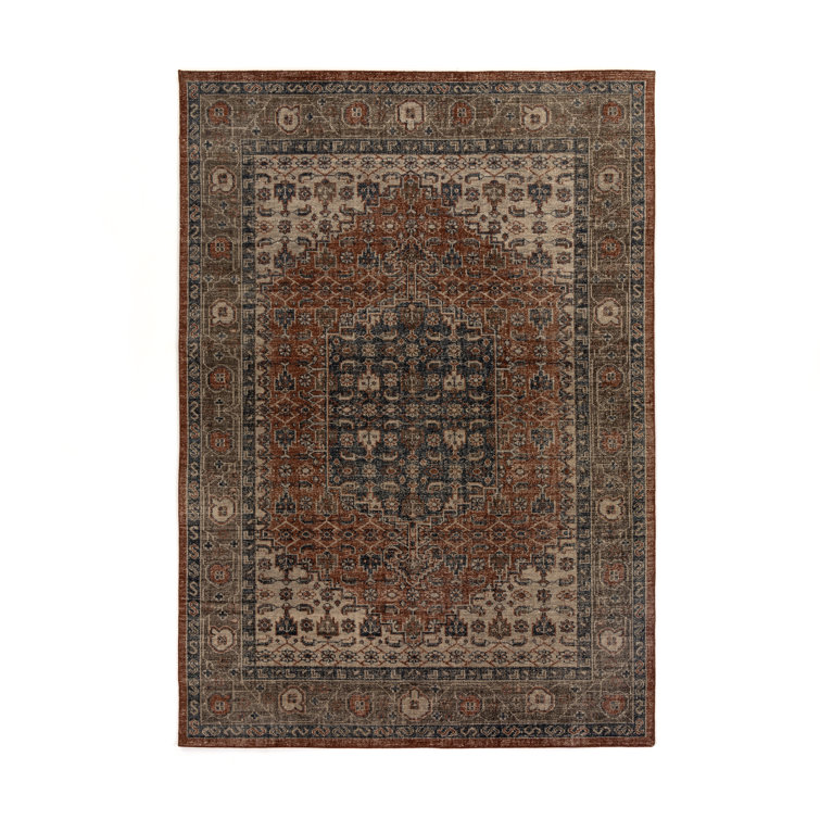 Prato Hand-Knotted Wool and Cotton Rug in Earth Tones