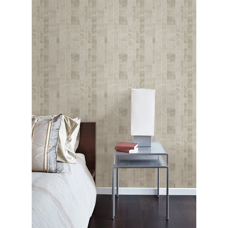 Ivory 3D Geometric Non-Woven Vinyl Wallpaper