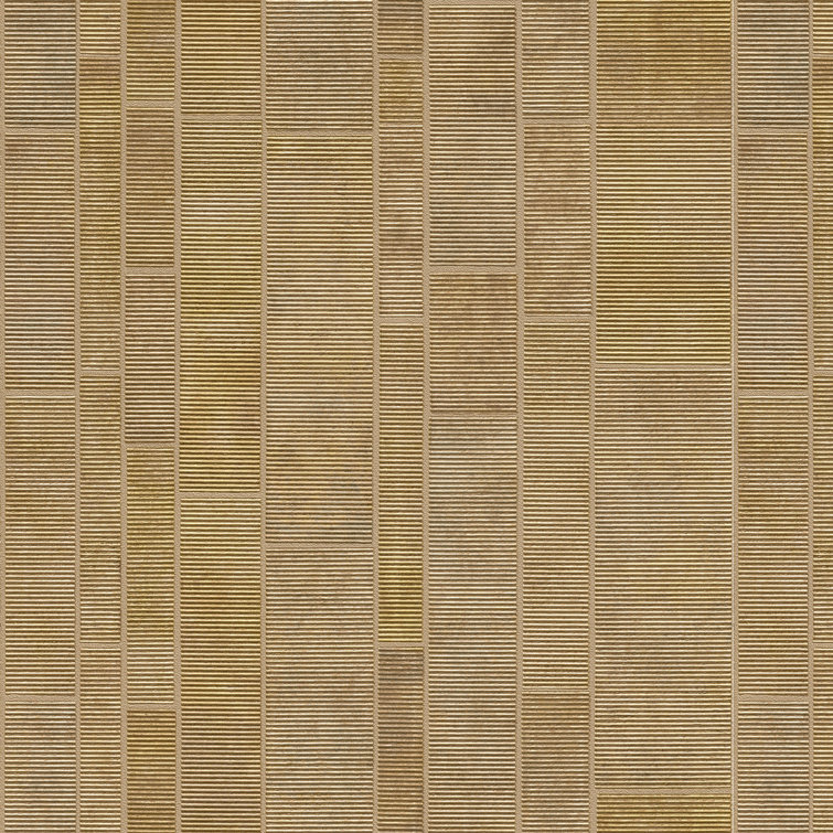 Gold Textured Geometric Non-Woven Wallpaper Roll