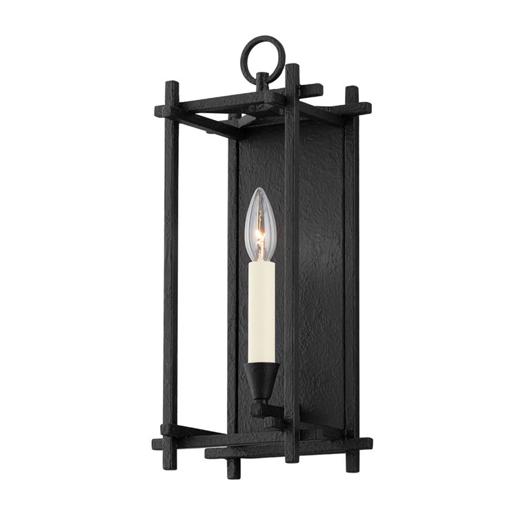 Black Iron Dimmable Single-Light Wall Sconce
