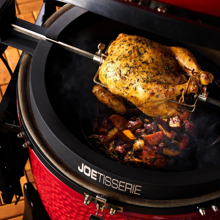 Kamado Joe Black 27" Cast Aluminum Grill Rotisserie