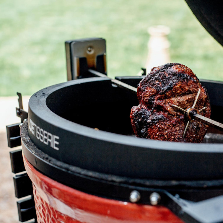 Kamado Joe Black 27" Cast Aluminum Grill Rotisserie