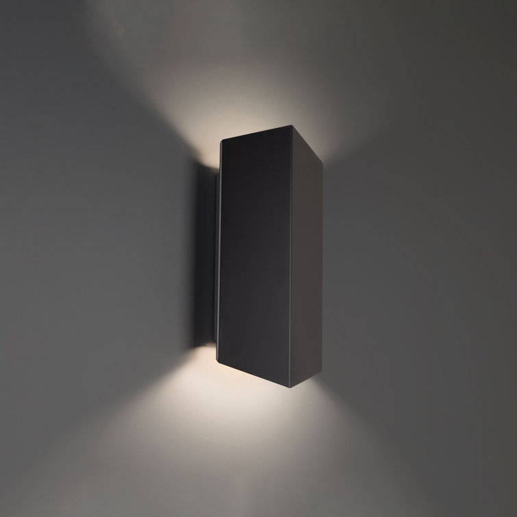 Summit Black Aluminum Dimmable LED Wall Sconce