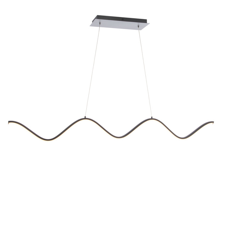 Morae Black Glass LED Indoor/Outdoor Pendant Light