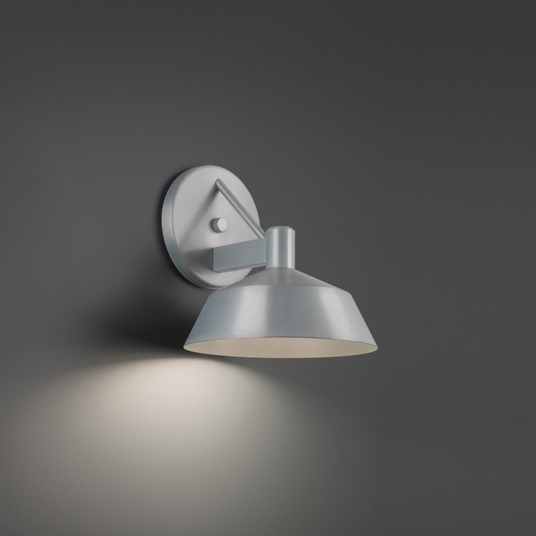 Brushed Aluminum White Acrylic Dimmable LED Wall Sconce