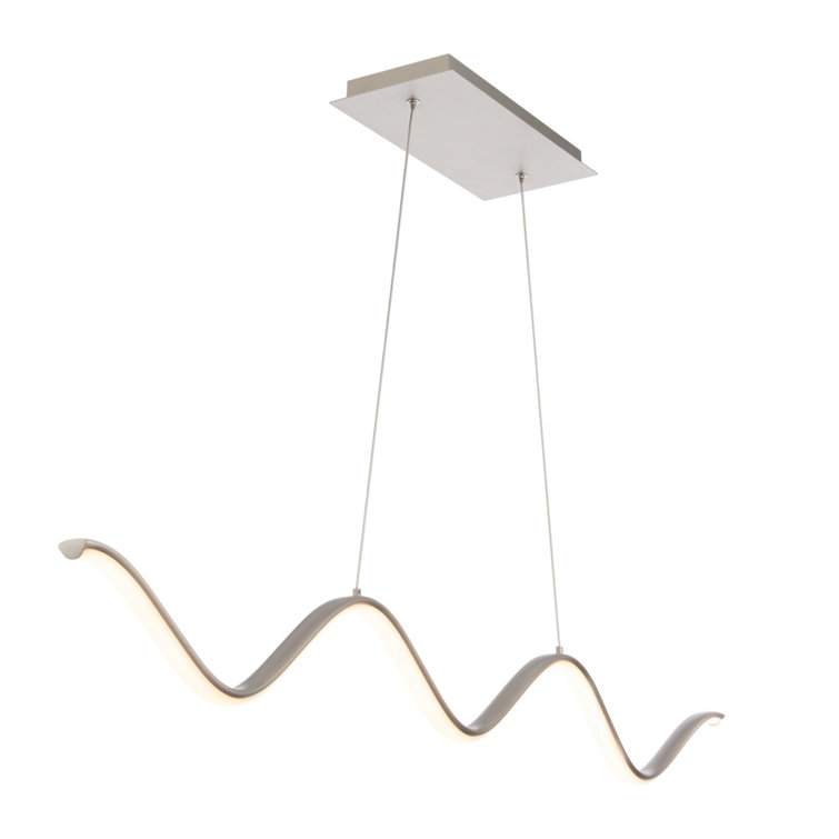 Morae Brushed Nickel LED Indoor/Outdoor Pendant Light