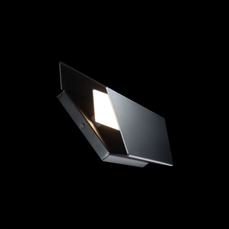 Summit Black Aluminum Dimmable LED Wall Sconce