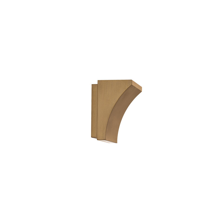 Cornice Dual-Illumination Dimmable Brass LED Wall Sconce