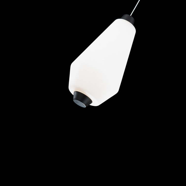 Amelia Black Opal Glass Mini LED Pendant Light