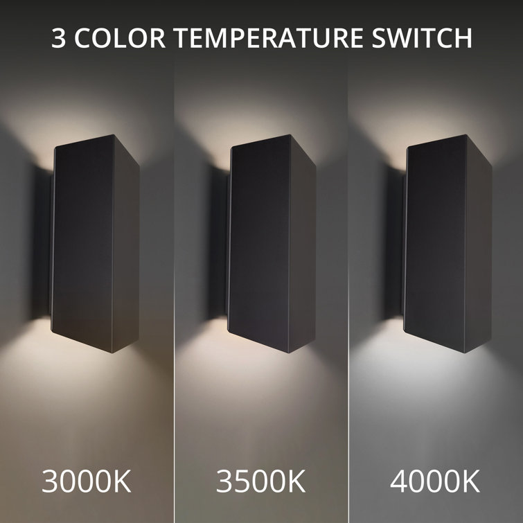 Summit Black Aluminum Dimmable LED Wall Sconce