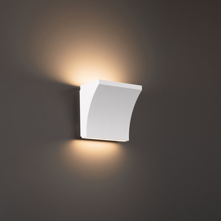 Cornice Contemporary Rectangular LED Wall Sconce, White