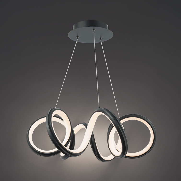 Mamba Black Scrollwork LED Pendant for Indoor/Outdoor Use