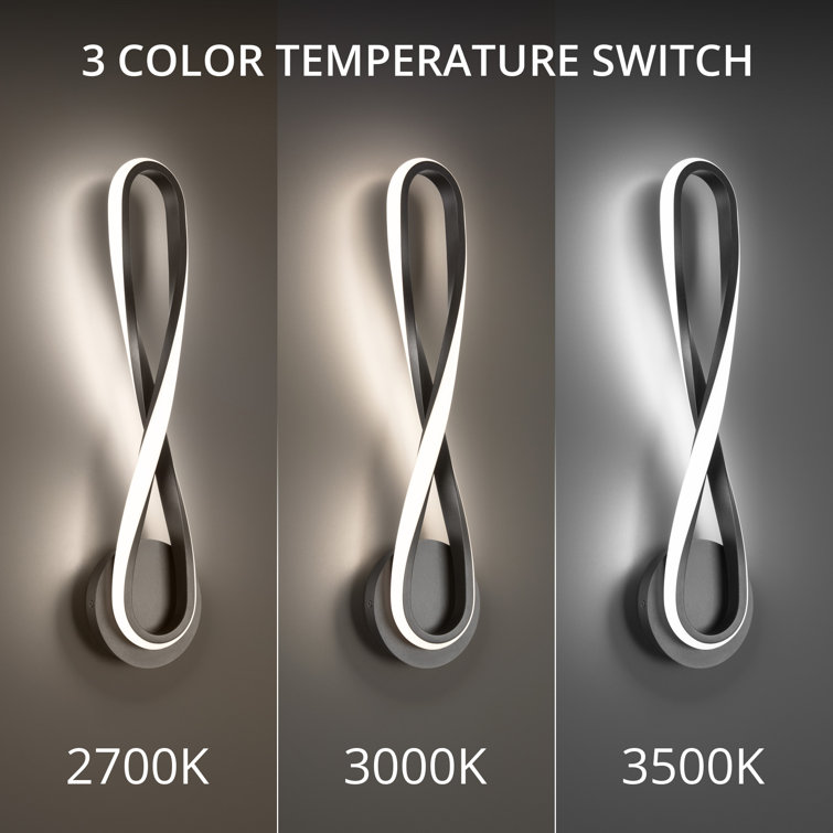 Marise Black Silicone LED Dimmable Wall Sconce