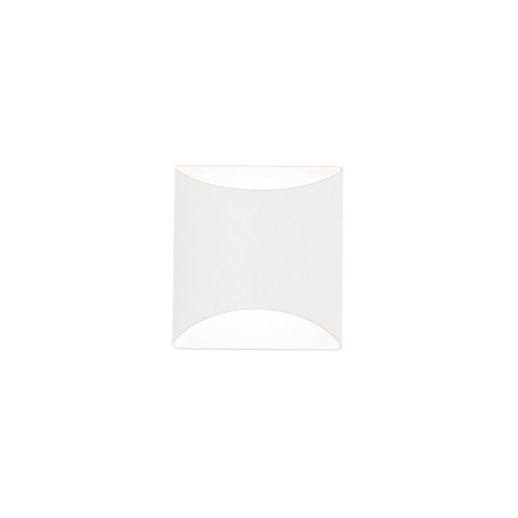 Duet Minimalist White Aluminum LED Wall Sconce