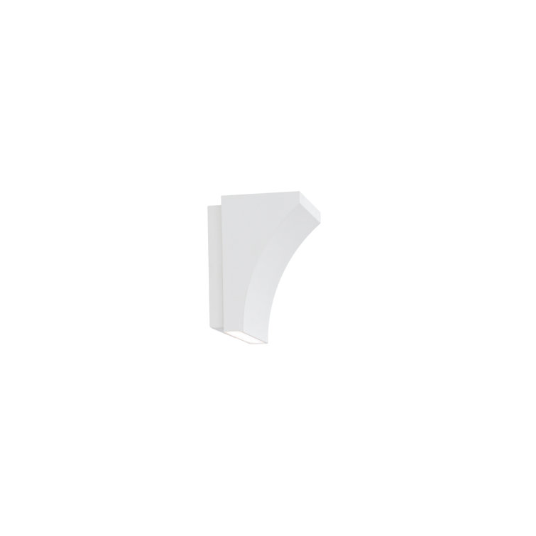 Cornice Contemporary Rectangular LED Wall Sconce, White