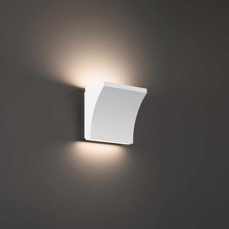 Cornice Contemporary Rectangular LED Wall Sconce, White