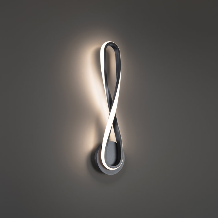 Marise Black Silicone LED Dimmable Wall Sconce