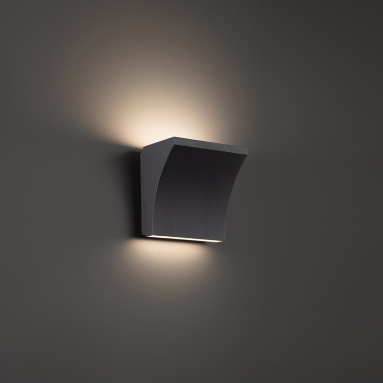 Cornice Contemporary Black LED Wall Sconce, Dimmable 5.38"