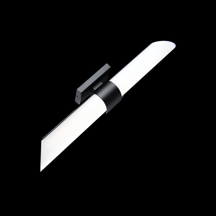 Black Polycarbonate Outdoor Dimmable Cylinder Wall Light