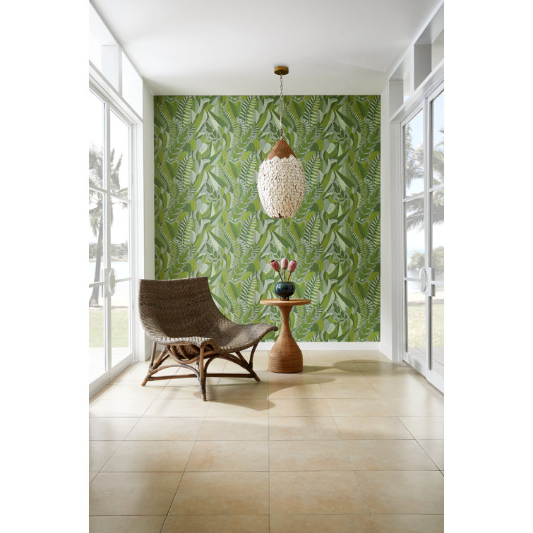 Orla Antique Brass and Rattan Pendant Light