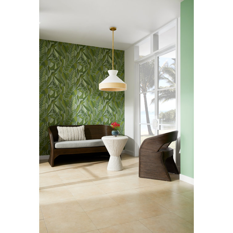 Bauhaus Inspired Antique Brass Globe Pendant with Rattan Trim