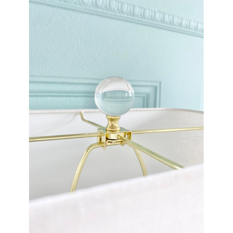 Elaina 36.5" Gold and Crystal Table Lamp