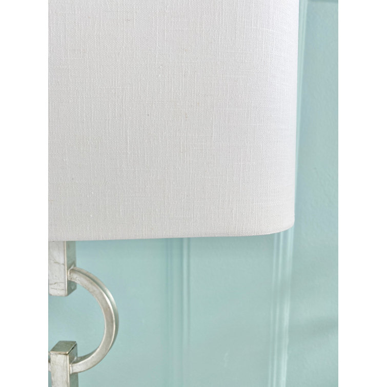 Elaina 36.5" Tall Silver Iron and Crystal Table Lamp