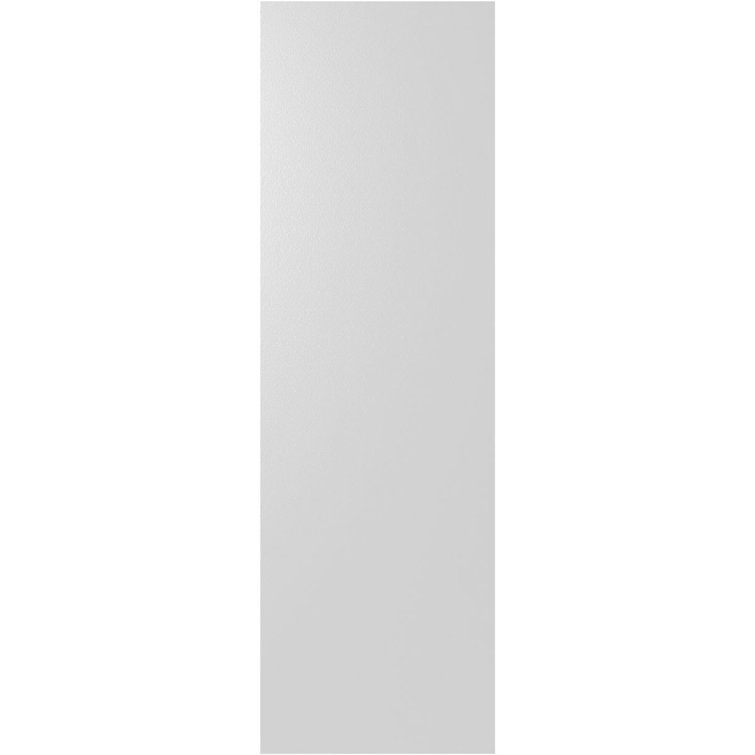 12"W x 30"H White PVC Herringbone Board and Batten Shutters