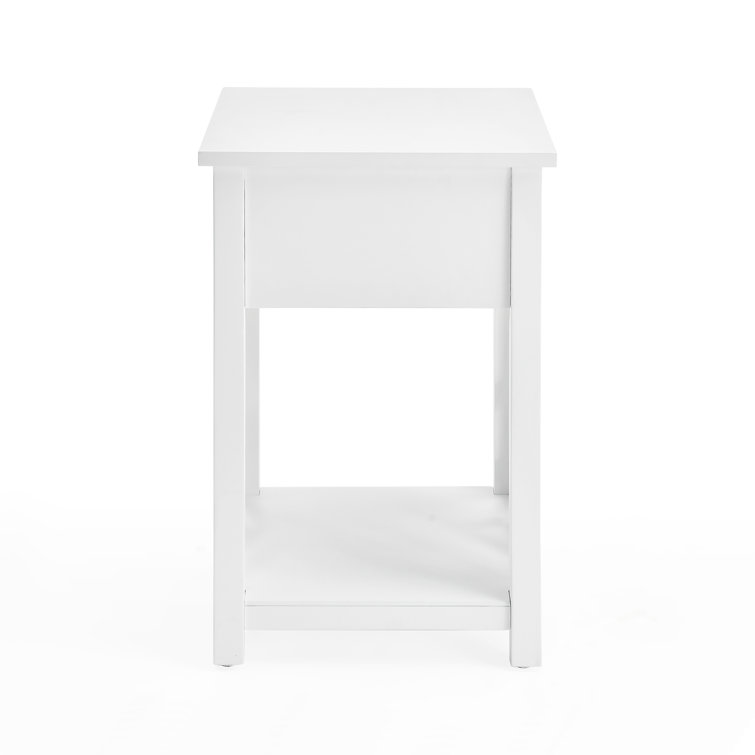 Middlebury 3-Piece Pine Wood Coffee & End Table Set in Crisp White